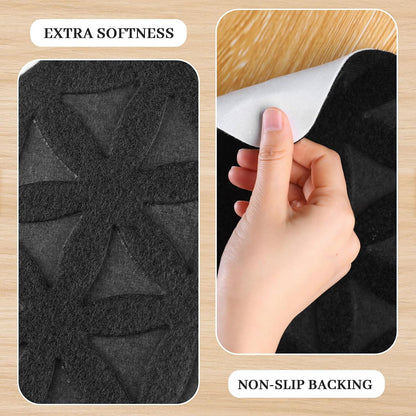 RIOLAND Stair Treads Carpet Non-Slip Indoor Stair Runners for Wooden Steps, Stair Rugs for Kids and Dogs, Set of 15, 8" X 30", Gray