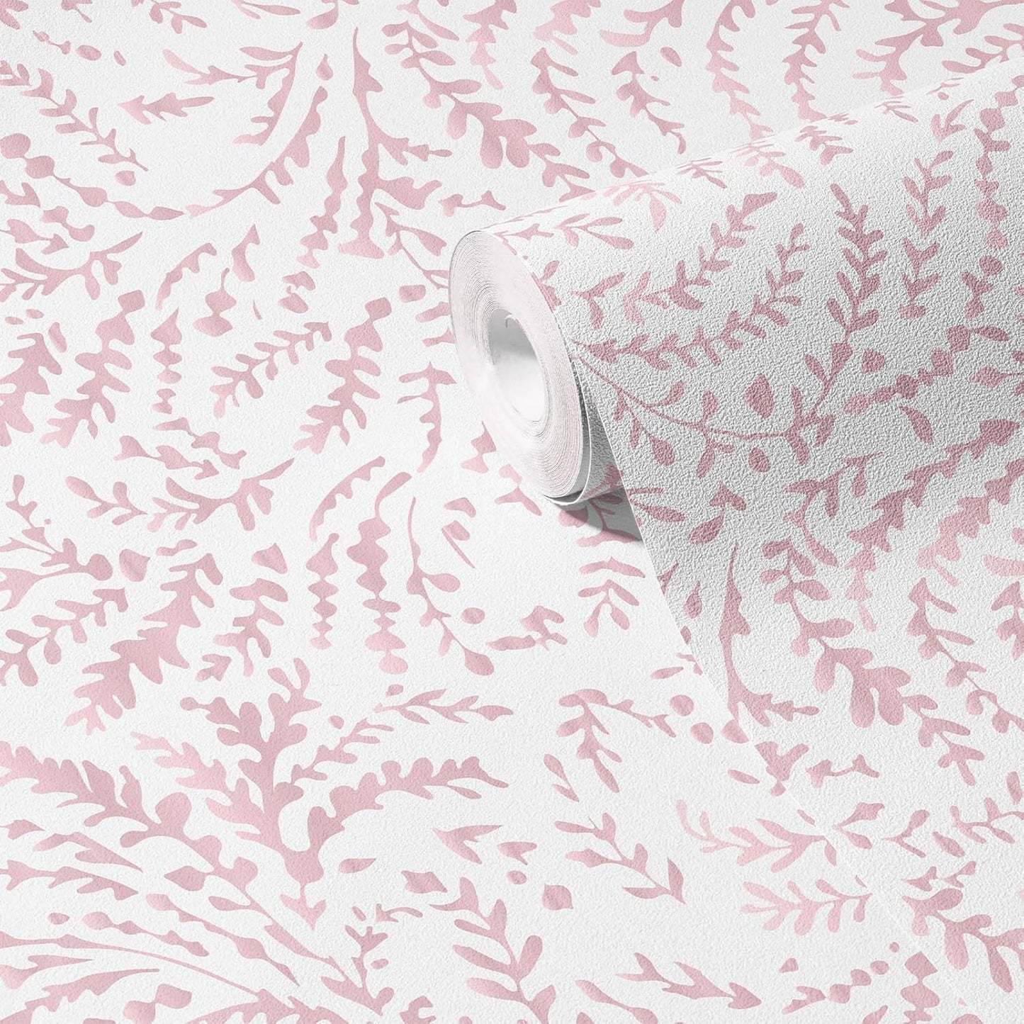 Peel and Stick Wallpaper Boho Wall Paper Peel and Stick Modern Watercolor Beige Wallpaper for Bathroom 17.3"x118"