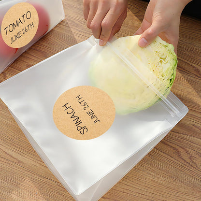 3 Inch White Color Code Dot Stickers,500 PCS Round Labels Stickers in Dispenser Box for Organization, Inventory,Classroom