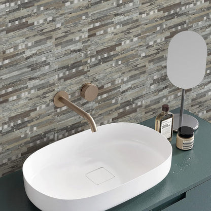 Midcard 20 Sheet Peel and Stick Backsplash, White Marble PVC Wall Tile for Kitchen Backsplash