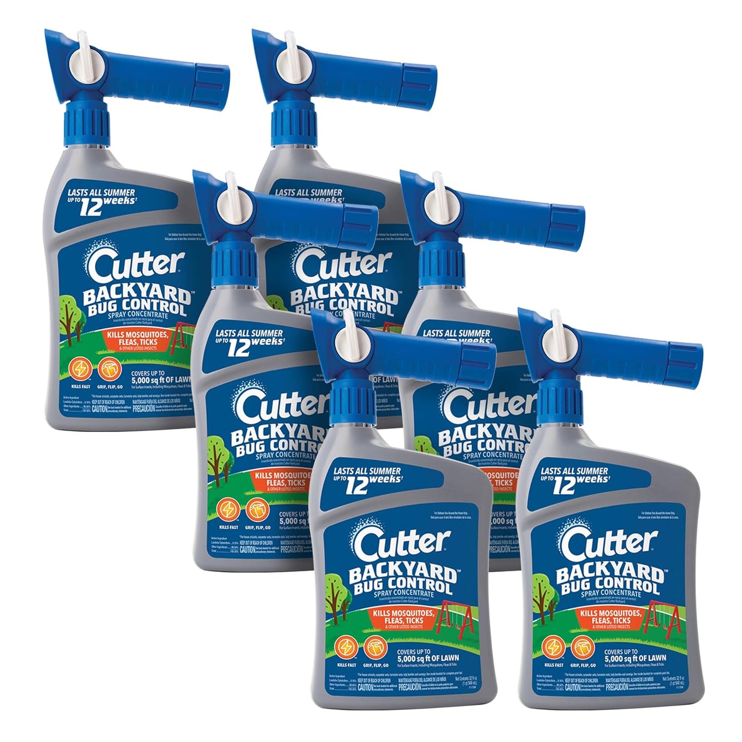 Cutter Backyard Bug Control Spray Concentrate (2 Pack), Kills Mosquitoes, Fleas & Listed Ants, 32 fl Ounce