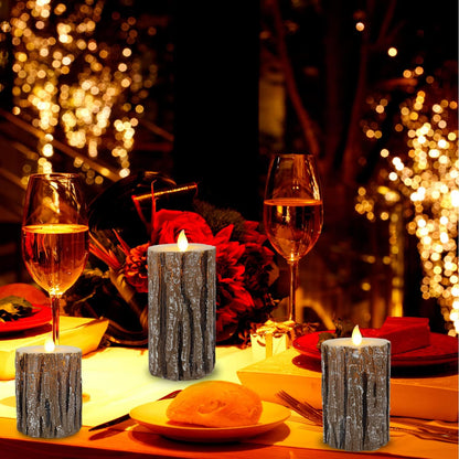 Vinkor Flameless Candles Battery Operated Candles Real Wax Pillar LED Candles with 10-Key Remote and Cycling 24 Hours Timer (Ivory Set of 12 （D: 3" x H: 4"）)