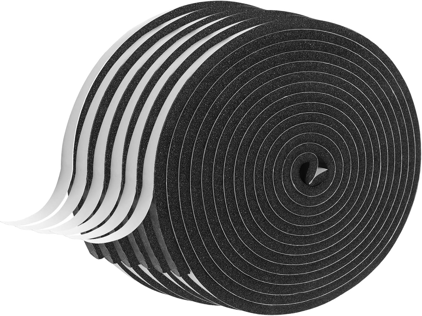 Weather Stripping Door Seal Strip for Doors and Windows, 1In x 1/8In x 33Ft x 2 Roll Foam Insulation Tape Self Adhesive,Sound Proof,Weatherstrip,Pipe Cooling, Air Conditioning Seal Strip - Colors A