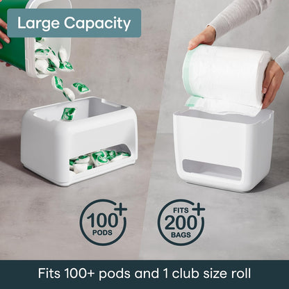 YouCopia SinkSuite Trash Bag Dispenser, Garbage Bag Holder, Top Lid Storage