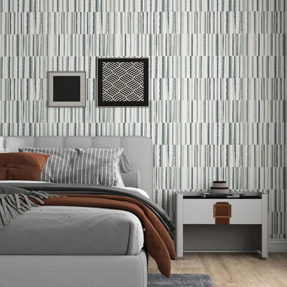 Modern Peel and Stick Wallpaper 17.3" x 80" White Wall Paper Peel and Stick Boho Birch-Twig Stripe Contact Paper Removable Self Adhesive Wallpaper for Bathroom Bedroom Shelf Cabinet Decor Vinyl