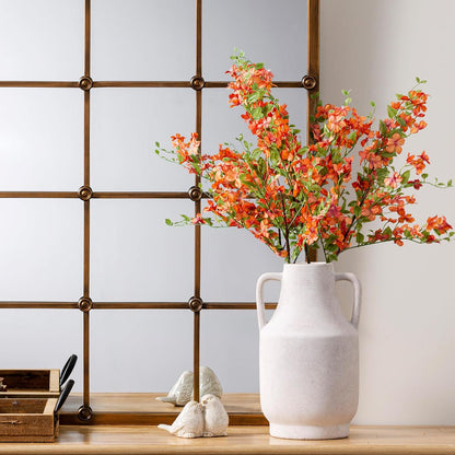 Ceramic Vase Set of 3, Modern Decorative Vases for Home Decor, Small Flower Pottery Vase Sets, Boho Farmhouse Rustic Vases for Living Room, Kitchen, Bedroom, Bathroom, Shelf, Table