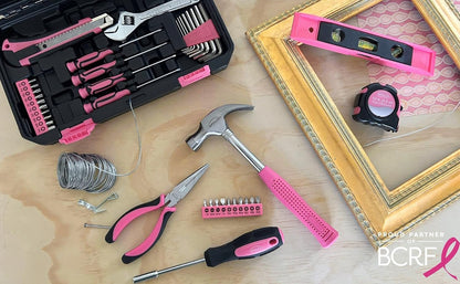 Apollo Tools Original 39 Piece General Household Tool Set in Toolbox Storage Case with Essential Hand Tools for Everyday Home Repairs, DIY and Crafts Red/Black - DT9706