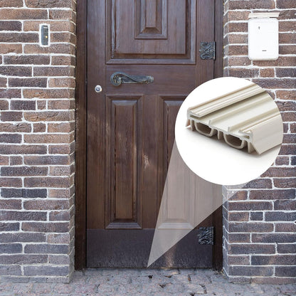 Pushglossy 2 Pack Slide on Door Sweep 35-3/4 Inches Double Bulb Weatherstrip Bottom Seal Compatible with Taylor Door for Energy Efficiency and Draft Protection