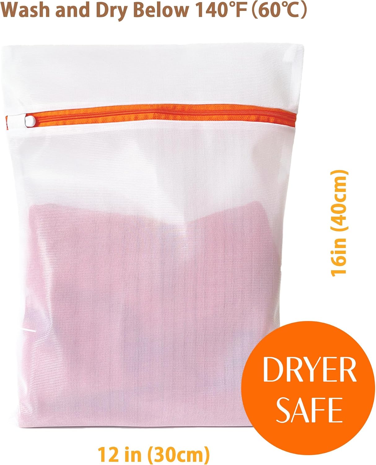 4 Pack Mesh Laundry Bags for Delicates 12inx16in LAUNDRY CLUB® | Dryer Safe, Breathable Fine Net, Sturdy Anti-Rust Zipper, Mesh Laundry Bags for Lingerie, Bra, Underwear, Socks