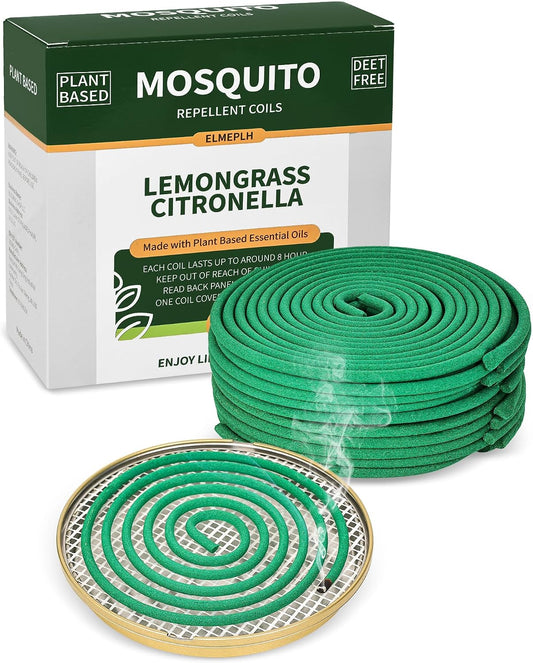 Mosquito Repellent Incense Sticks 40 Pieces per Box - Citronella Incense Sticks or Outdoor Patio/Citronella Oil/Lemongrass and Rosemary Oil/Made with Natural Based Essential