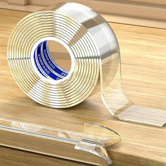 ZOMPAGO Baby Proofing Edge Protector Strip 2 Rolls 2in x 13FT Clear Furniture Corner Guards for Toddlers Transparent Soft Sharp Edge Safety Bumpers Table Desk Fireplace Child Proof Protector Tape