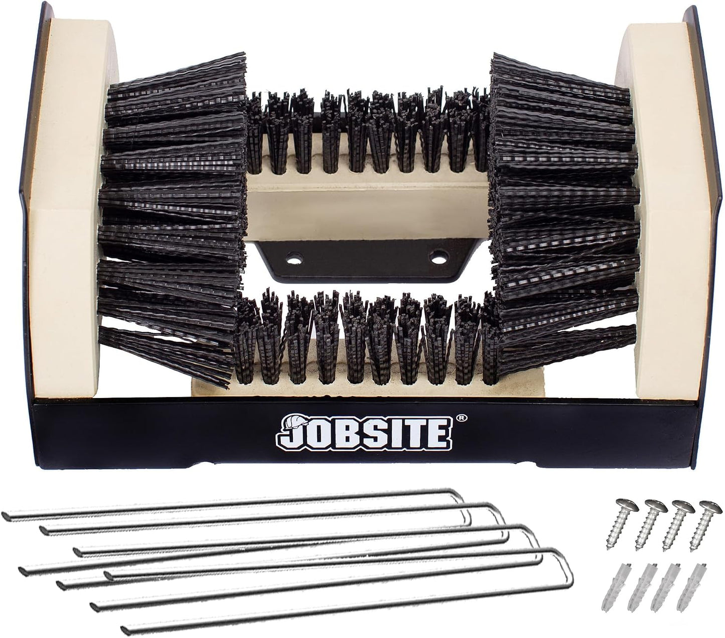 JobSite The Original Boot Scrubber - All Weather Industrial Shoe Cleaner & Scraper Brush