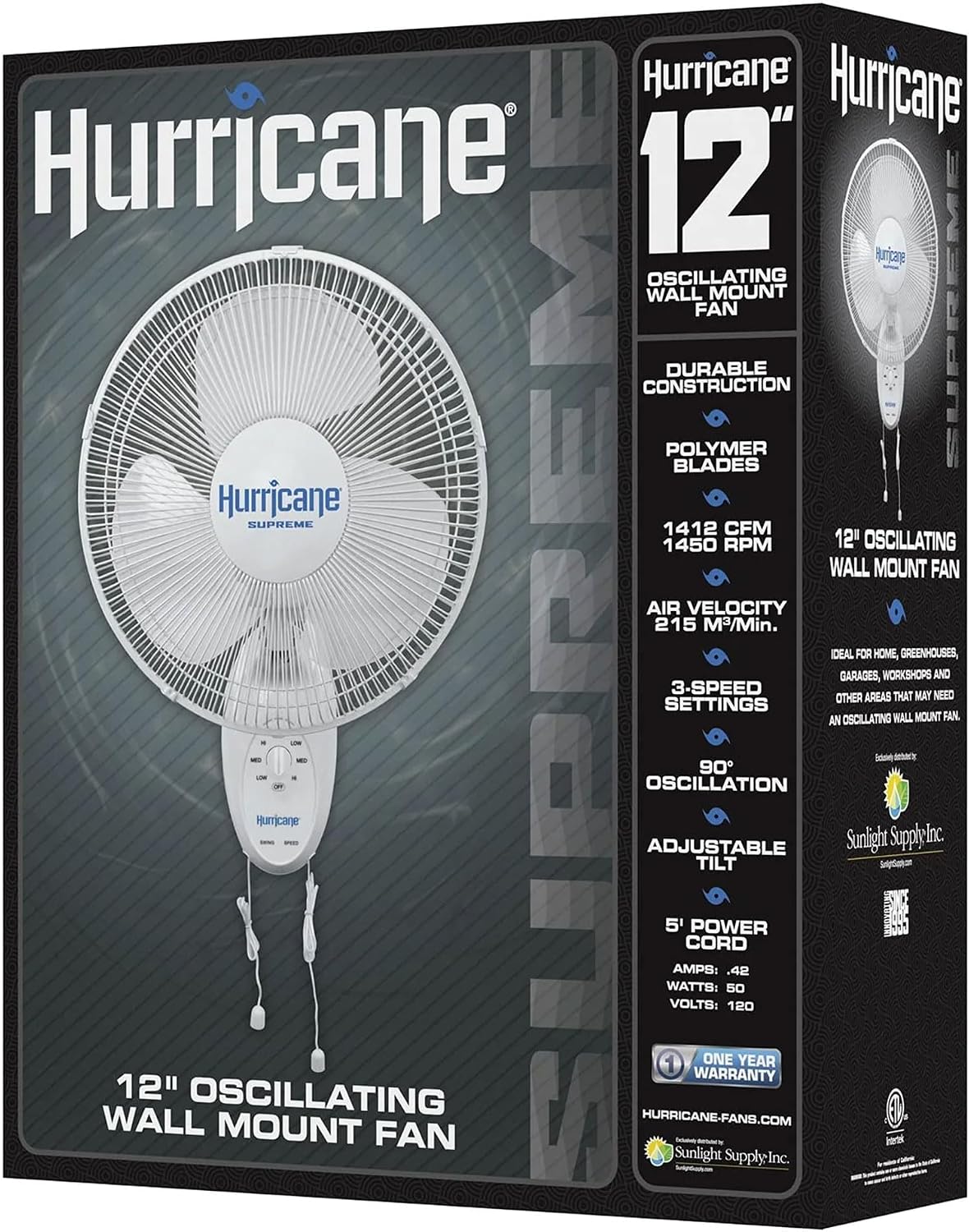 Hurricane Classic 6 Inch Clip Fan, 2 Speed Portable Desk Table Fan with Tilt, White