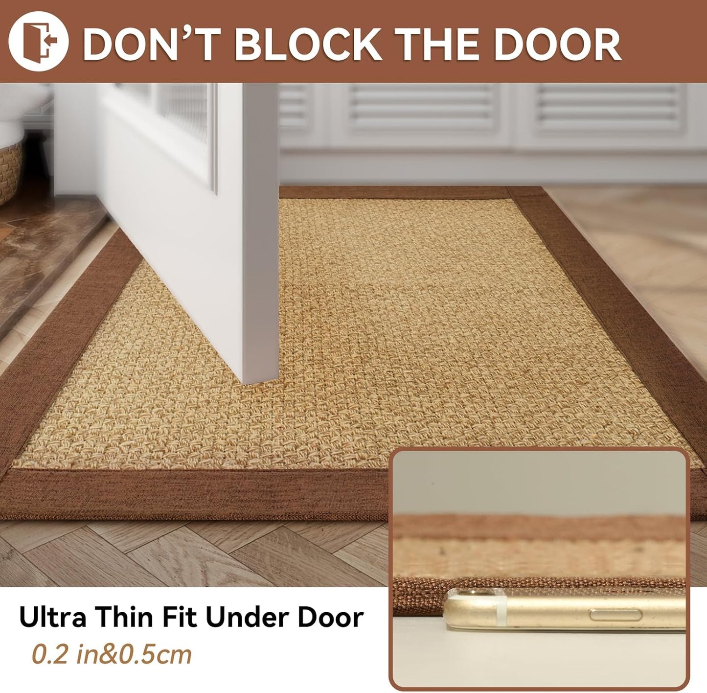 YDKGL Ultra Thin Bathroom Rugs Mat Quick Dry Absorbent Non Slip Bath Mat Bath Mats for Bathtub Mat Bathroom Carpet Fit Under Door Washable Floor Rubber Half Round Bath Rugs Grey 16x24