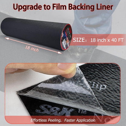 S&X Premium Outdoor Anti-Slip Tape - 4" x 60' Black Non-Slip Traction for Stairs, Ramps, Walkways, Boats, Weatherproof, High Traction, Long-Lasting Safety Solution