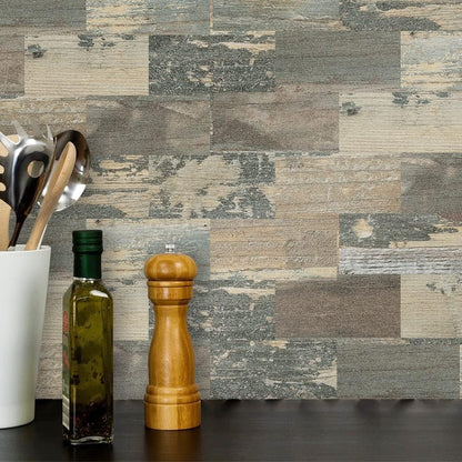 DEWOO Peel and Stick Wall Tile Backsplash PVC Self Adhesive Tiles for Kitchen Bathroom Turquoise Teal (10-Sheet, 13.5" x 11.4") | Self adhesive, thick, cover, vintage, retro, pvc adhesive wall tile, 34 x 29 cm
