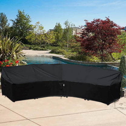 Patio Deck Box Cover, 63x30 Inch Fire Pit Covers with Straps and Handles, Waterproof Heavy Duty Outdoor Furniture Winter Cover for Keter, Suncast, Lifetime Container