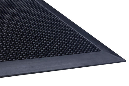 Brush Tip Scraper 3'x5' Indoor or Outdoor Rubber Scraper Mat
