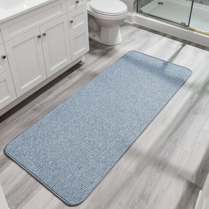 Bath Mat,Ultra Thin Bathroom Rugs,Rubber Bath Mats for Bathroom,No Slip Bath Rugs,Quick Dry,Machine Washable,Low Pile,Absorbent,Shower Outside,Sink,Home Decor Accessories.Grey,1'5"x2'3"(17x27Inch)