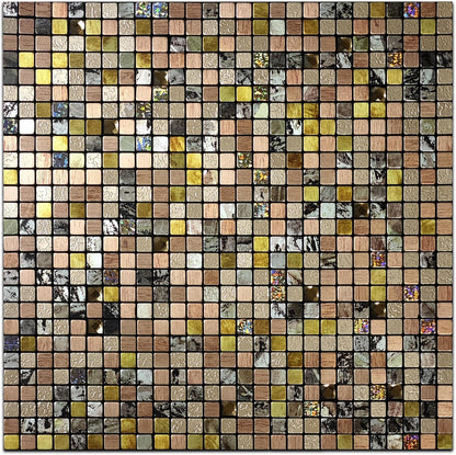 10 Sheets Peel and Stick Backsplash, Waterproof Mosaic Tile Self-Adhesive - Easy Cut to Size for Kitchen, Bathroom, Fireplace DIY Installation (10, Green+Blue Brushed)