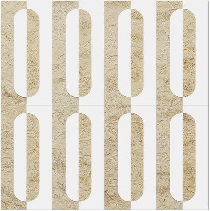 STICKGOO Peel and Stick Backsplash Tiles 12"x12", Waterproof Stick on Kitchen & Bathroom Backsplash, PVC Self Adhesive Wall Tiles for Fireplace, White/Marble Black (10 Sheets)