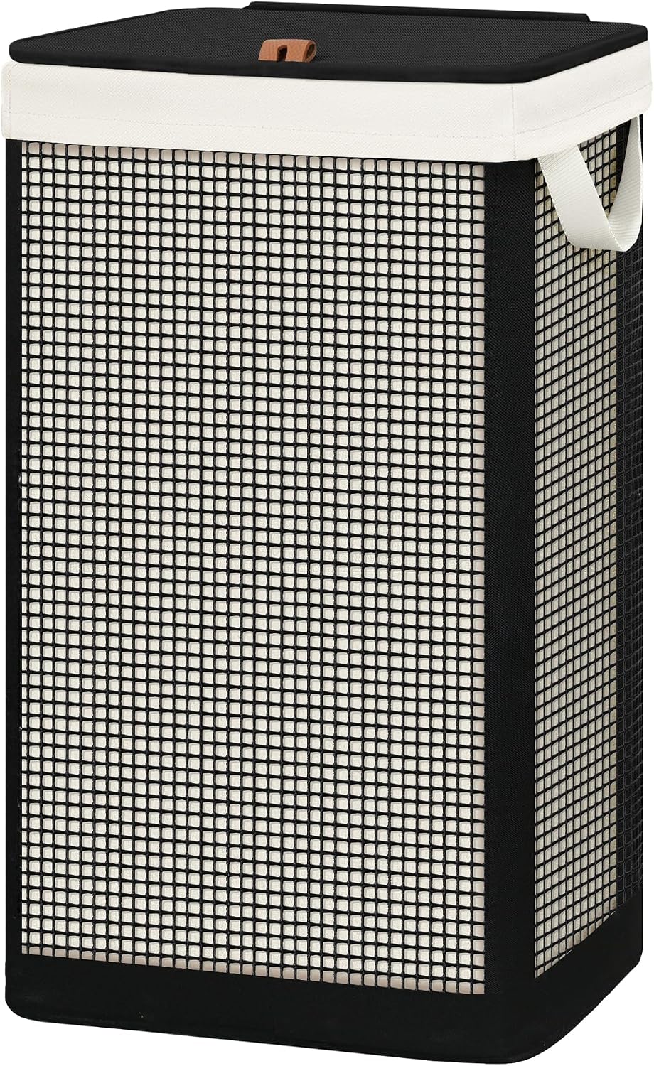 STO STO Laundry Hamper 3 Section with Lid, 180L Large 3 Compartment Laundry Sorter, Laundry Basket with Removable Washable Liner Bag, Breathable Clothes Hamper for Bedroom Bathroom Laundry Room Closet