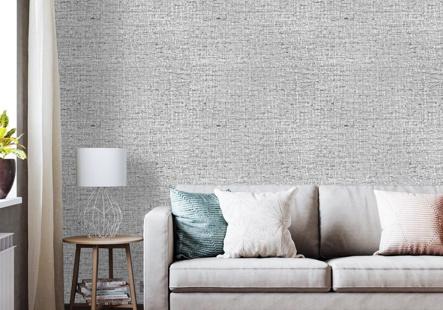 Beige Grasscloth Peel and Stick Wallpaper Textured Contact Paper 15.7inch x 118.1inch Faux Linen Vintage Grasscloth Contact Paper Self Adhesive Removable Wallpaper Vinyl