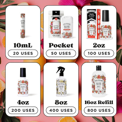 Poo-Pourri Before-You-Go Toilet Spray, Tropical Hibiscus, 2 Fl Oz - Hibiscus, Apricot and Citrus