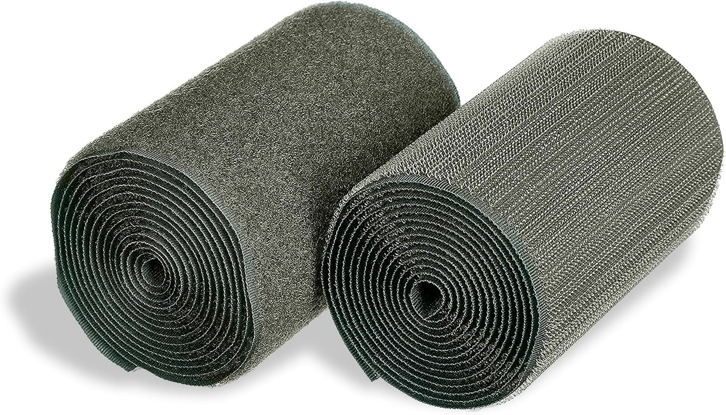 1 inch Black Hook and Loop Tape 1 Yd Self Adhesive Tape Sticky Back Heavy Duty Fastener Ideal for Window Fixing Net Carpets DIY Project Handmade Craft Home Office