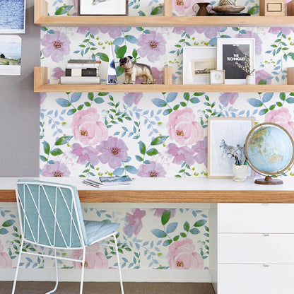 Removable Peel and Stick Wallpaper Boho 17.5 x 118 in Floral for Bedroom Bathroom Easy Peel Off Stick on Wallpaper Contact Paper Renter Friendly Wall Paper