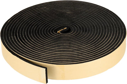 PATIKIL Foam Insulation Tape, 1-1/2" W x 1/8" t x 32.8FT Self Adhesive Weather Stripping Door Seal Strip for Door Window Air Conditioning, Black - Colors A