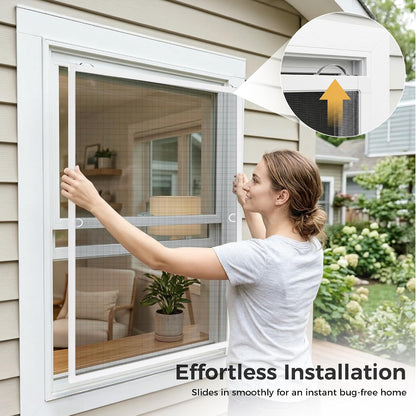 FLYZZZ 2-Pack Window Screen Frame Kit, Heavy-Duty DIY Window Screen Replacement Kit up to 48" x 60" with Upgraded Aluminum Frame (125g/m), Full Tool Set & Easy-Install Clips