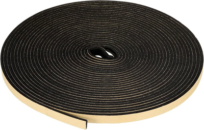 PATIKIL Foam Insulation Tape, 1-1/2" W x 1/8" t x 32.8FT Self Adhesive Weather Stripping Door Seal Strip for Door Window Air Conditioning, Black - Colors A
