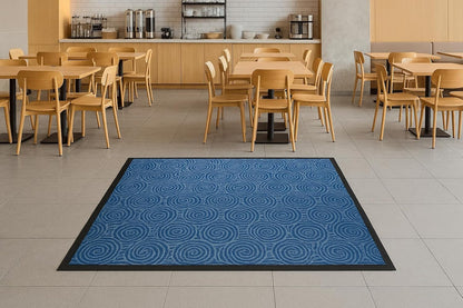 Guardian WGS020304 2' x 3' Indoor/Outdoor Wiper Scraper Floor Mat, Water Guard Spiral Pattern, Rubber Reinforced Ridges Withstand High Traffic, Charcoal