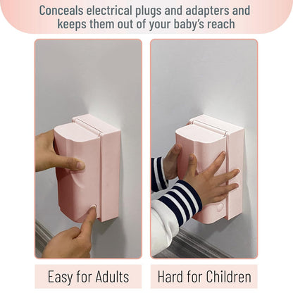 Bates Baby Safety Outlet Cover Box - Plug Covers for Electrical Outlets, Child Proof Outlet Cover, Socket Covers for Outlets
