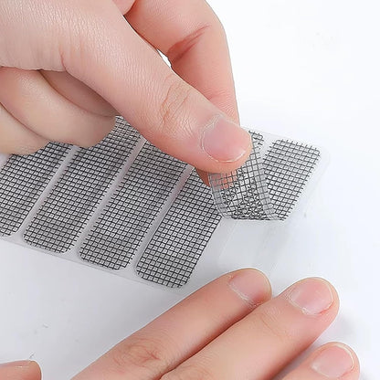 Screen Patch Repair Kit, 100 Pcs Self-Adhesive Window Screen Repair Tape, Gray Breathable Mesh Patches for, Doors Tape Mesh