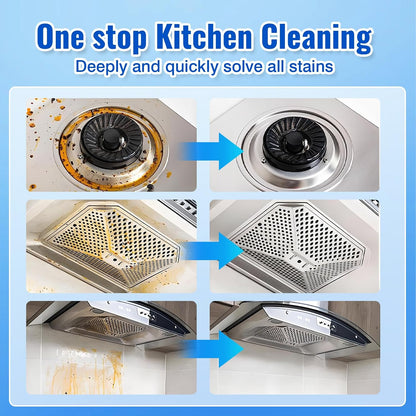 Snowlily 2PCS Kitchen Cleaner Spray Stubborn Stains Cleaner for Stovetops