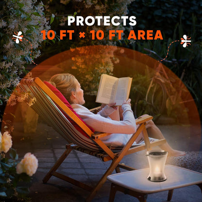 OFF! Refillable Mosquito Lamp, Repels Mosquitoes up to 10 x 10 feet, Protection for up to 6 Hours, 1 Count