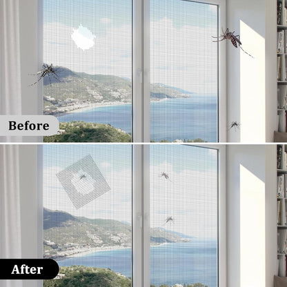 2″ X 30 FT Black Window Screen Repair Tape, Strong Adhesive Fiberglass Mesh Patch for Window & Door Screen Tears