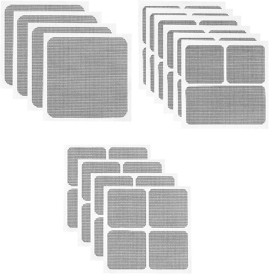14 Sheets Window Screen Patches Repair Kit, 3 Sizes Window Screen Repair Kit for Mesh Screen Door, Screen Repair Tape