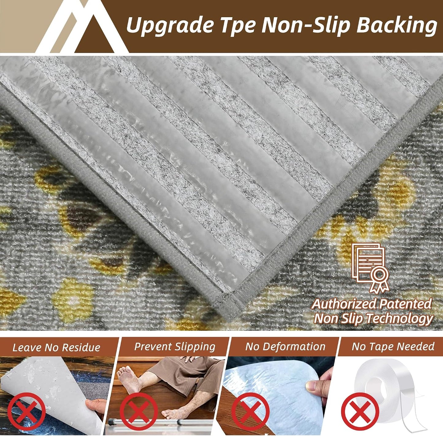 COSY HOMEER Stair Treads for Wooden Steps Non Slip Washable 8" X 30" 4pcs | Self Adhesive,Peel and Stick,Soft Carpet Stair Treads for Kids,Elder,Pet,Residue Free,Reusable Stair Runner,Multi-Surface Use