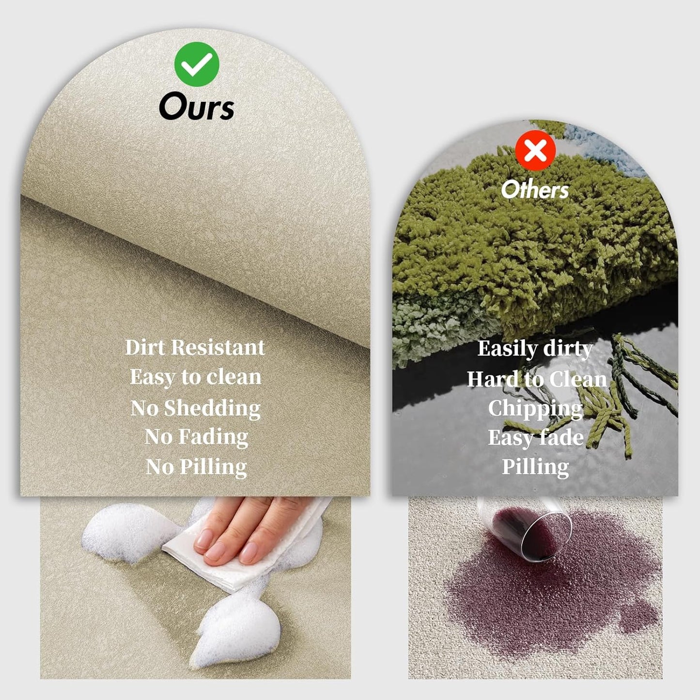 Diatomaceous Earth Bath Mat Rugs Super Absorbent Diatomite Stone Bath Mat Non Slip Quick Dry Thin Bathroom Mat Fit Under Door, Floor Rugs in Front of Bathtub, Shower Room, Sink,15.7"x23.6", Grey
