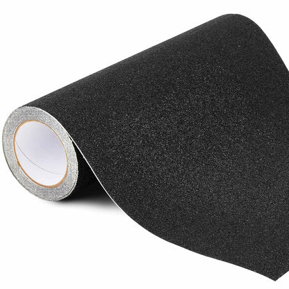 Watersay 8 Inch x 20 ft Anti Slip Traction Tape Waterproof Clear Non Skid Tape Durable Grip and Friction Stair Non Slip Strips Abrasive Adhesive for Stairs Steps Ramp Outdoor Indoor