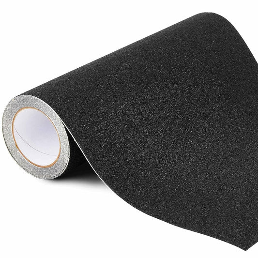 Watersay 8 Inch x 20 ft Anti Slip Traction Tape Waterproof Clear Non Skid Tape Durable Grip and Friction Stair Non Slip Strips Abrasive Adhesive for Stairs Steps Ramp Outdoor Indoor