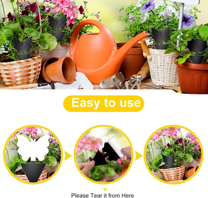 Fruit Fly Traps, 100 Pack Yellow Sticky Traps, Fungus Gnat Traps, Plant Fly Stickers for Indoor and Outdoor Use Protect The Plant