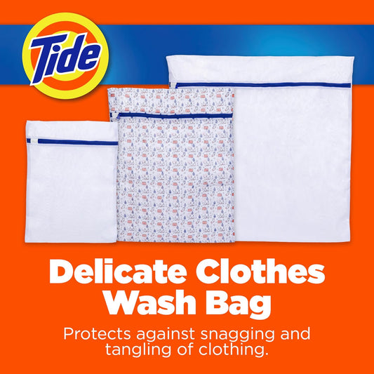 Tide Delicate Clothes Mesh Wash Bags for Wash Machine, 3 Pack (Small, Medium, and Large), Protects from Snagging, Tangling & Wear