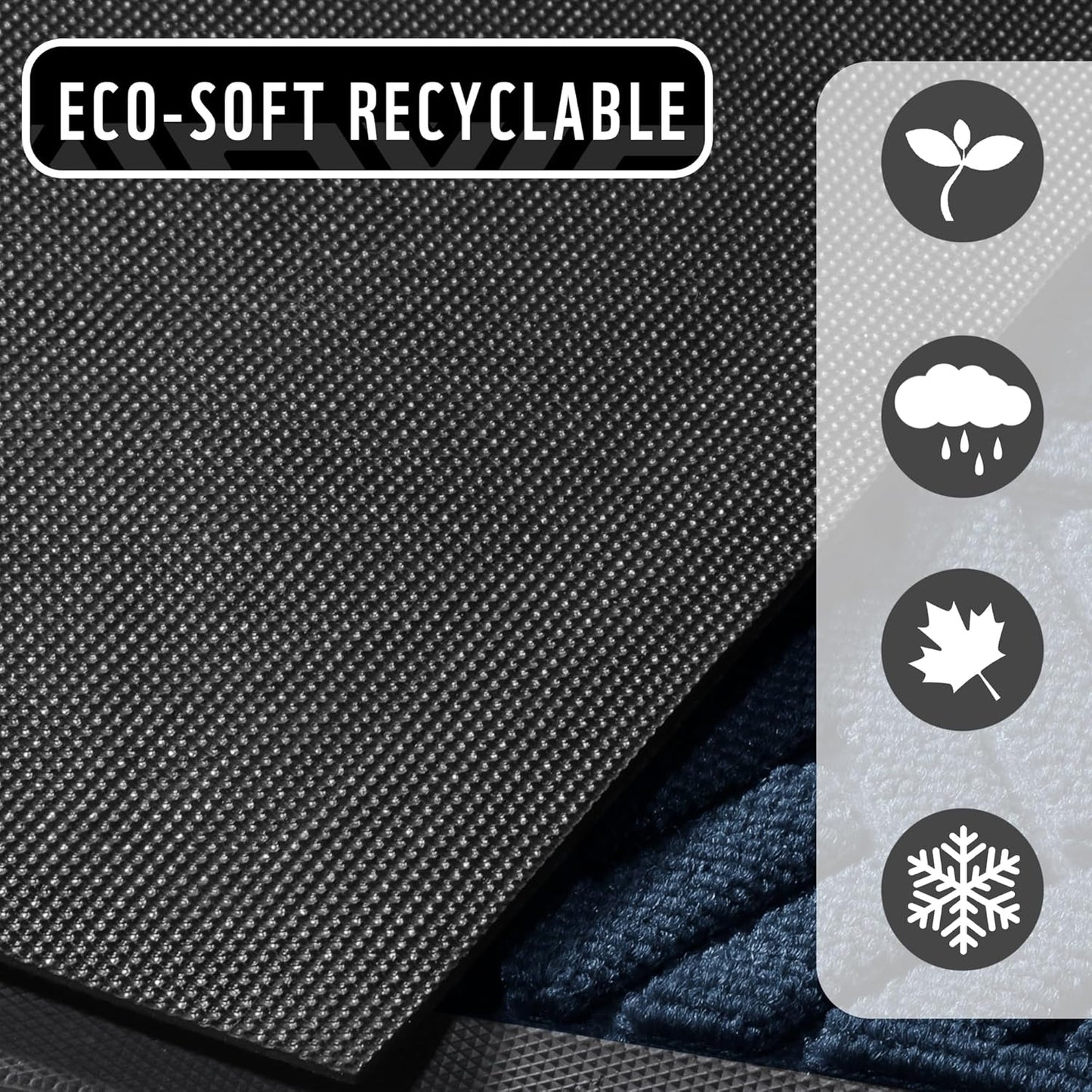 Yimobra Doormat Outdoor Entrance 29.5x17, All-Weather Waterproof Outdoor Mats for Front Door, Non Slip Welcome Door Mat for Patio Proch Outside Entryway Indoor, Black