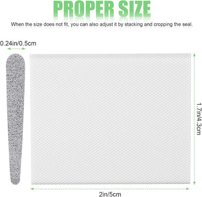 Jetec 6 Peices Self-Adhesive Door Corner Seals, Gap Filler Seal Strip Weather Stripping Draft Stopper Door Frame Seal Corner Foam for Weather Protection Isolation of Noise(Black)