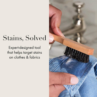 The Laundress Stain Brush, Laundry Brush for Stain Removal, Stain Brush for Clothes, Small Brush for Cleaning Small Spaces, Home Cleaning