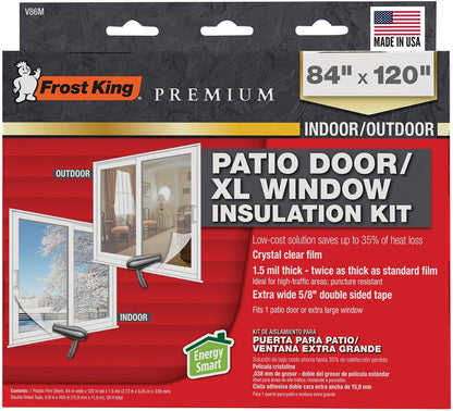 Frost King V83M Heavy Duty Indoor Shrink Window Kits, 42" X 62" X 1.5 MIL, 1-Pack